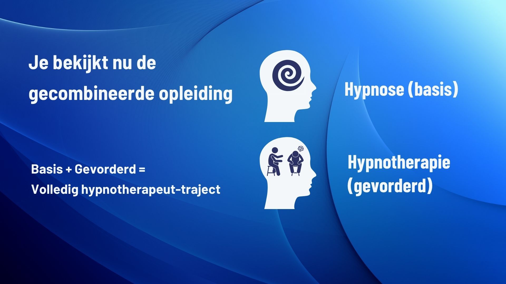Gecombineerde opleiding hypnose en hypnotherapie
