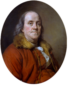 Portret Benjamin Franklin
