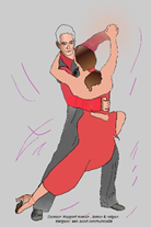 visual dansend echtpaar