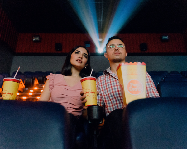 two people in cinema