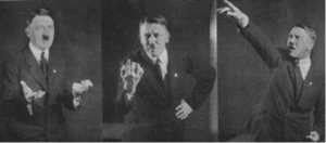 Hitler tijdens toespraak