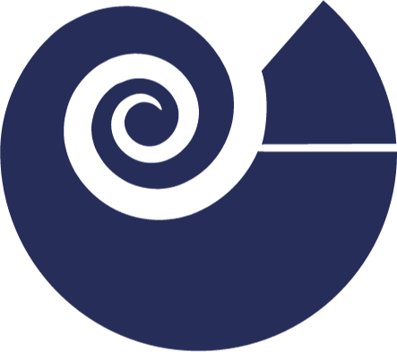 Loog HypnoseMentor - een gestileerde nautilus schelp als symbool van transformatie