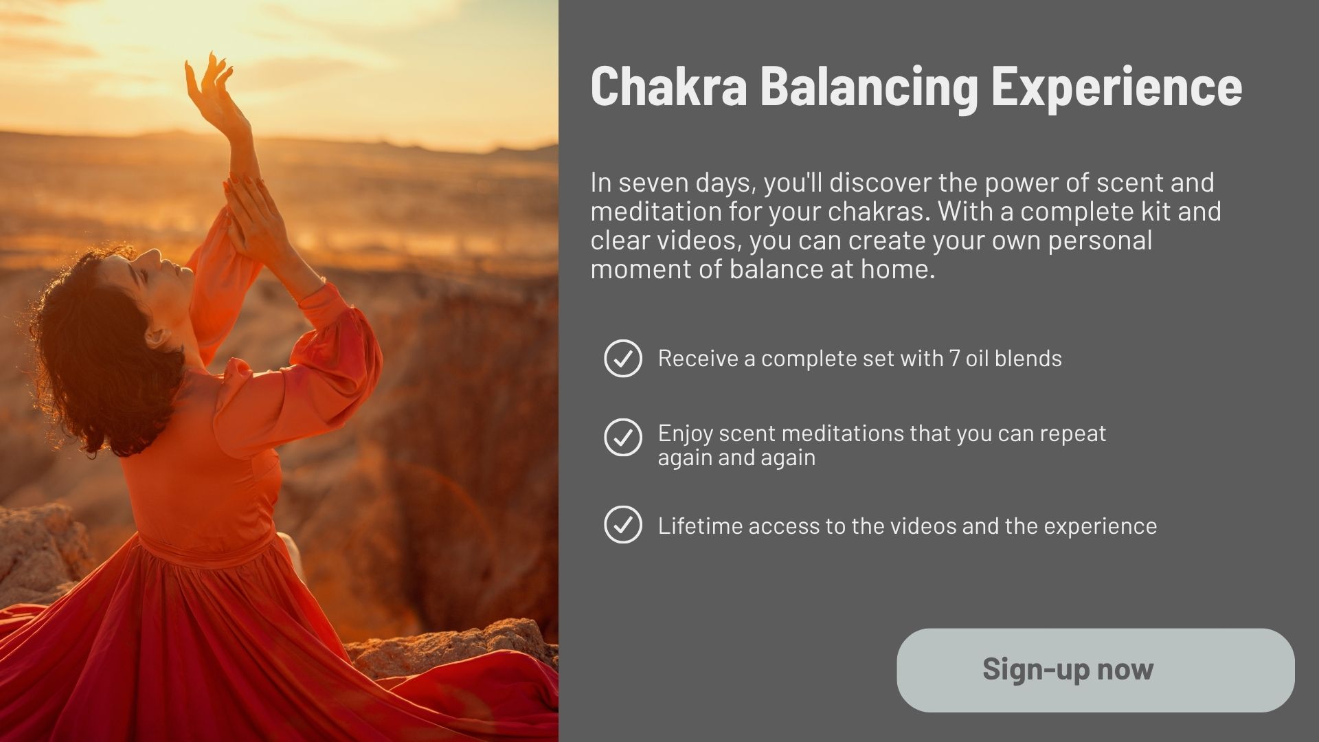 Chakra Balancing Experience sign-up