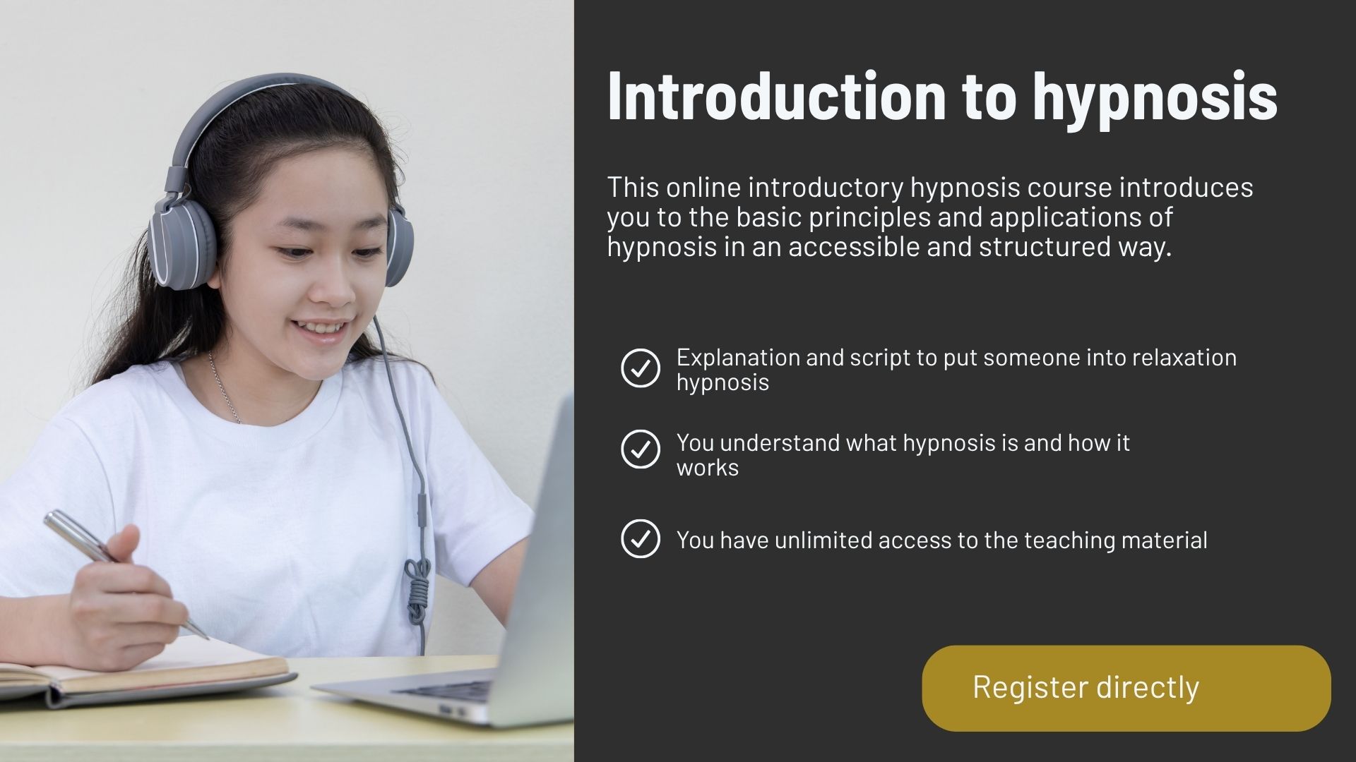 Introductory hypnosis course sign-up