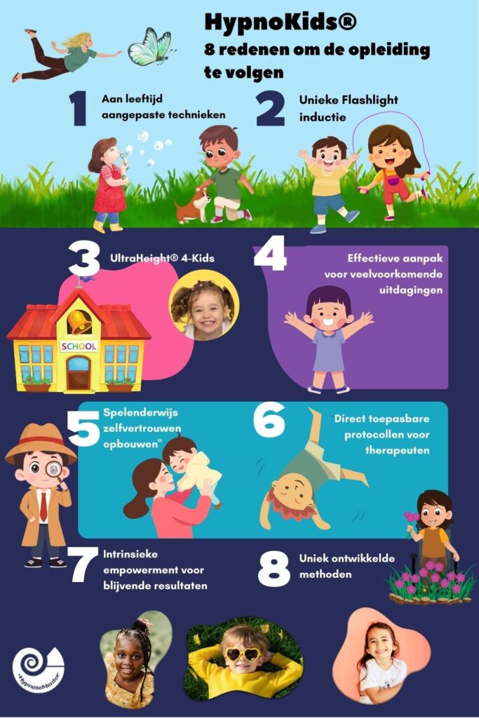 HypnoKids acht redenen om de opleiding tot kinderhypnotherapeut te volgen