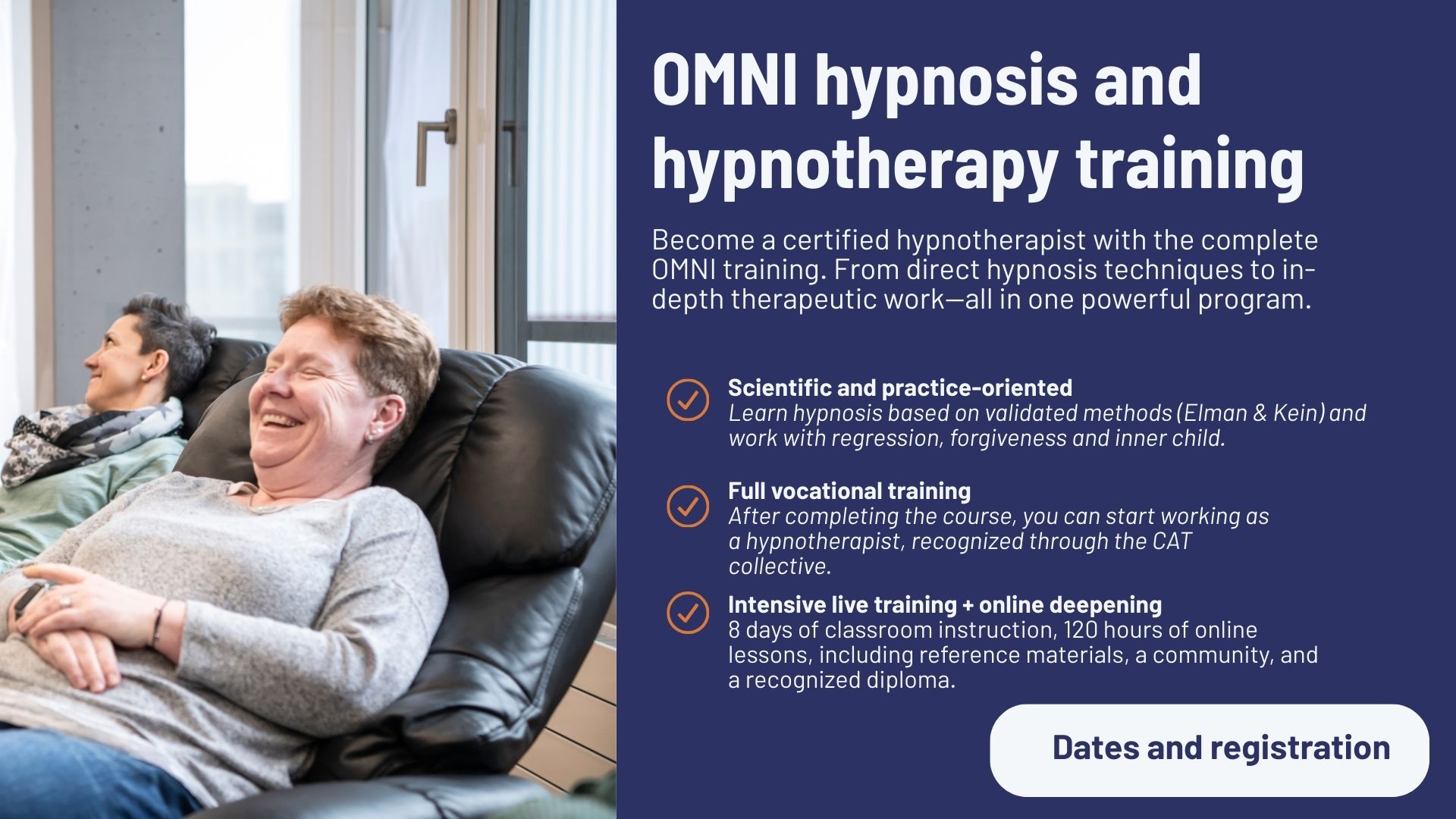 OMNI hypnosis and hypnotherapy training sign-up