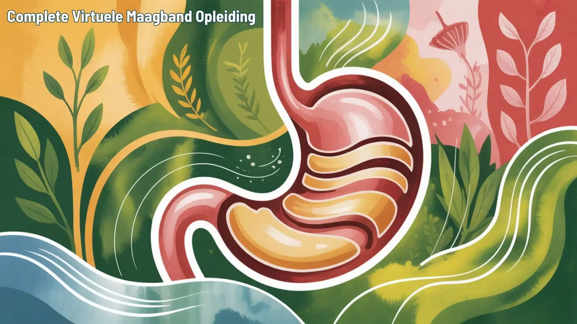 Virtuele maagband opleiding visualisatie van een maag gestileerd