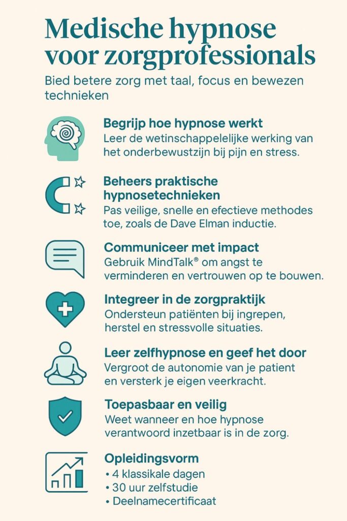 Medische hypnose voor zorgprofessionals