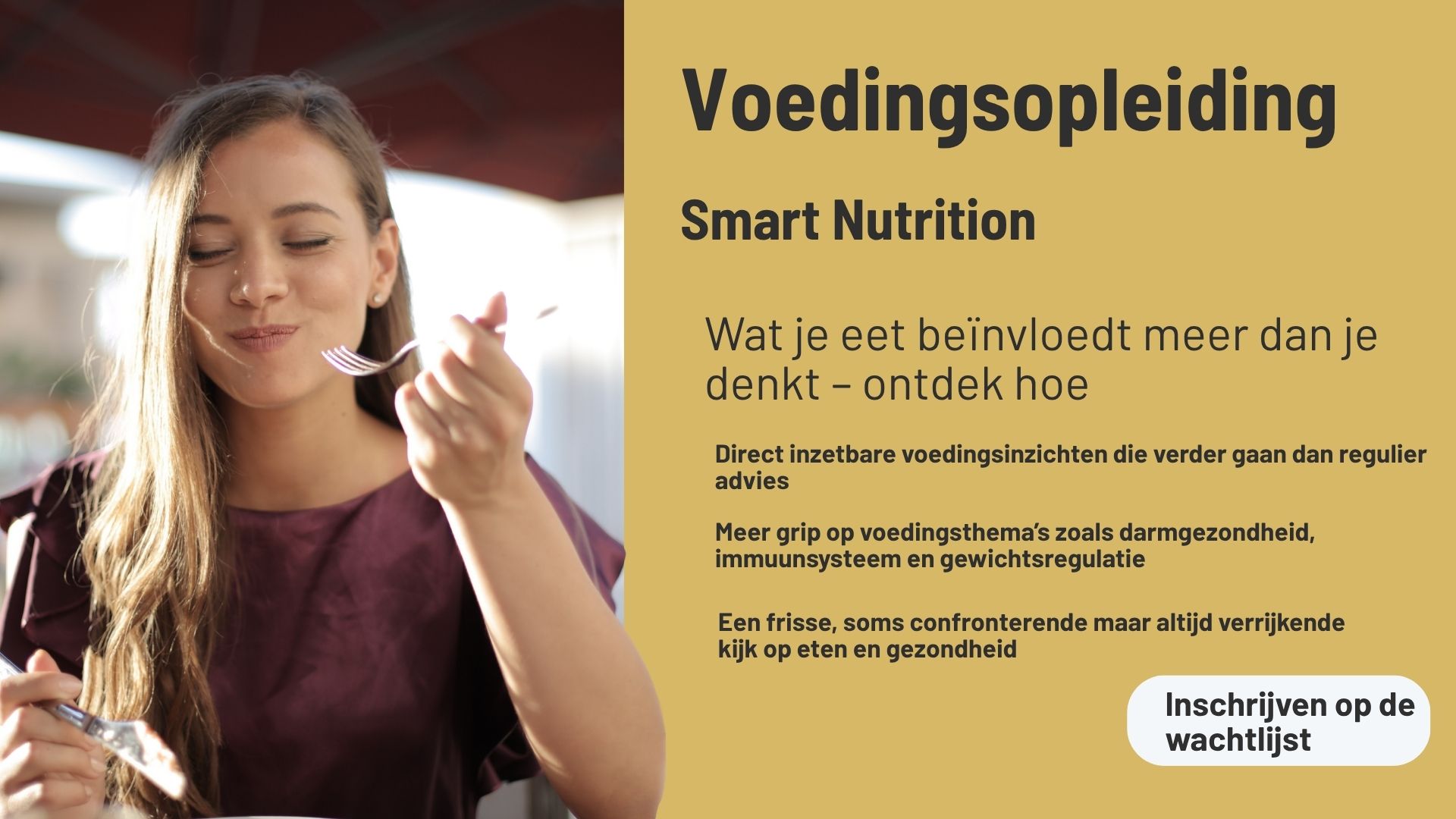 voedings opleiding Smart Nutrition inschrijven