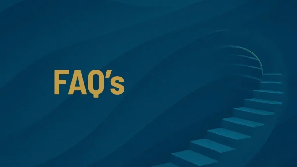 Frequently asked questions about hypnosis training with the visualization of a staircase