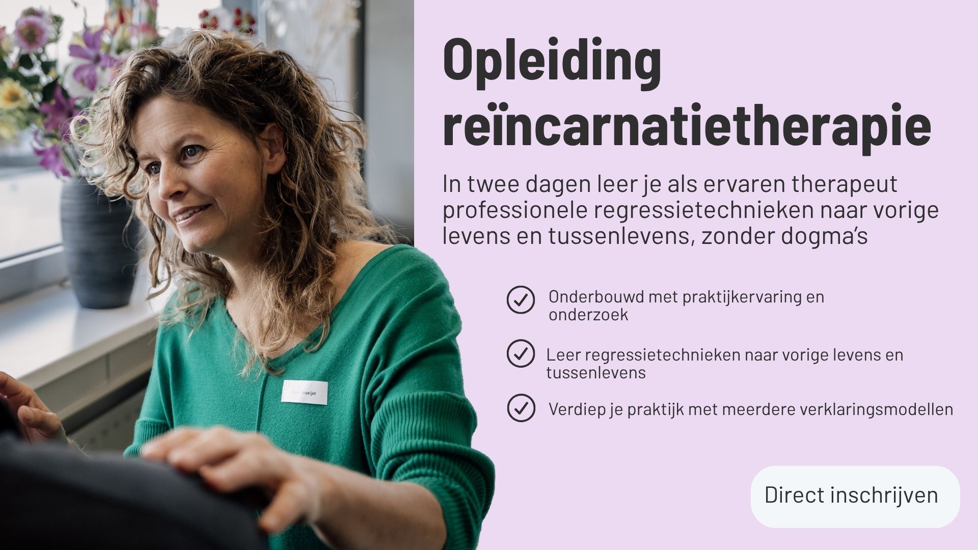 Opleiding reïncarnatietherapie opleiding