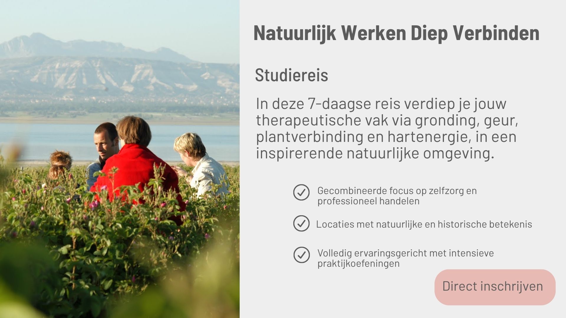 Studiereis Natuurlijk Werken Diep Verbinden
