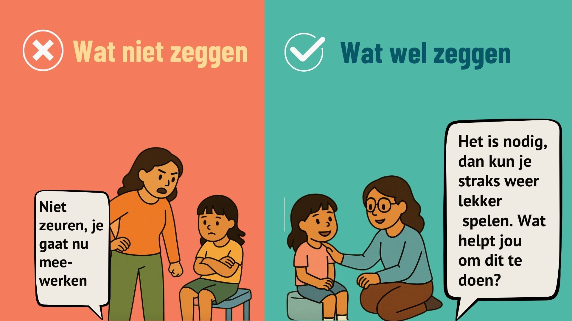 Wat wel en wat niet zeggen bij kinderen met prikangst