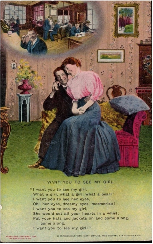 Prentbriefkaart als posthypnosiche suggesti