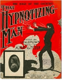 Prentbriefkaart that hypnotizing man