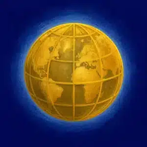 Gouden wereldbol